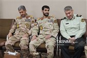 دیدار فرمانده مرزبانی فراجا با نماینده ولی‌فقیه در کردستان