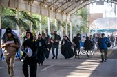 بازگشت زائرین اربعین حسینی از مرز خسروی