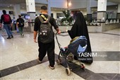 بازگشت زائرین اربعین حسینی از مرز خسروی