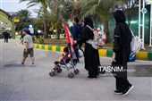 بازگشت زائرین اربعین حسینی از مرز خسروی