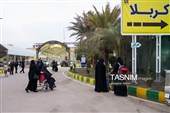 بازگشت زائرین اربعین حسینی از مرز خسروی