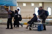 بازگشت زائرین اربعین حسینی از مرز خسروی