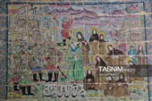 کاشی‌کاری عاشورایی در تکیه معاون الملک