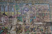 کاشی‌کاری عاشورایی در تکیه معاون الملک