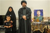 حضور امام جمعه زنجان در منزل شهیدان چراغی و امیری