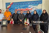 رئیس هیات فوتبال استان اردبیل در دفتر تسنیم به روایت تصویر