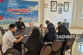 رئیس هیات فوتبال استان اردبیل در دفتر تسنیم به روایت تصویر