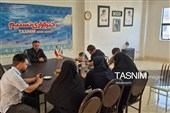 رئیس هیات فوتبال استان اردبیل در دفتر تسنیم به روایت تصویر