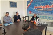 حضور صدیف بدری در دفتر تسنیم اردبیل به مناسبت روز خبرنگار