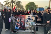 تشییع باشکوه شهدای چاه‌تنگو قشم؛ خانواده جعفری بدرقه شدند
