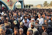 تشییع باشکوه شهدای چاه‌تنگو قشم؛ خانواده جعفری بدرقه شدند