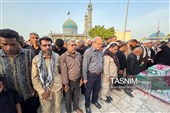 تشییع باشکوه شهدای چاه‌تنگو قشم؛ خانواده جعفری بدرقه شدند