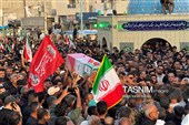 تشییع باشکوه شهدای چاه‌تنگو قشم؛ خانواده جعفری بدرقه شدند