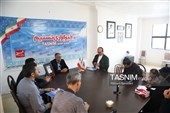 حضور صدیف بدری در دفتر تسنیم اردبیل به مناسبت روز خبرنگار