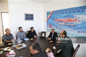 حضور صدیف بدری در دفتر تسنیم اردبیل به مناسبت روز خبرنگار