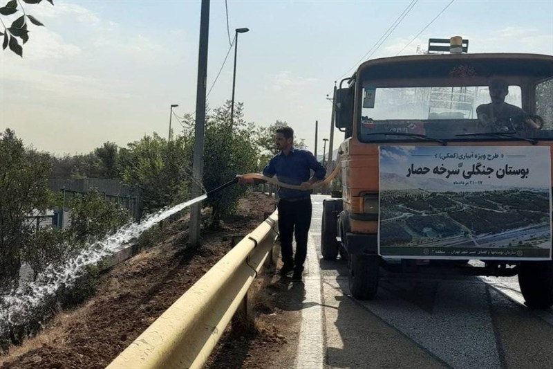 اخبار تهران| آبیاری ویژه ۶۰۰ هکتار از بوستان جنگلی سرخهحصار