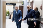 مجید قلی زاده مدیرعامل خبرگزاری تسنیم و سیدعباس صالحی، وزیر فرهنگ و ارشاد اسلامی 