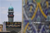 کتیبه آرایی اماکن متبرکه رضوی در دهه پایانی ماه صفر
