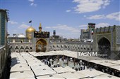 کتیبه آرایی اماکن متبرکه رضوی در دهه پایانی ماه صفر