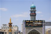 کتیبه آرایی اماکن متبرکه رضوی در دهه پایانی ماه صفر