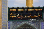 کتیبه آرایی اماکن متبرکه رضوی در دهه پایانی ماه صفر