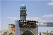 کتیبه آرایی اماکن متبرکه رضوی در دهه پایانی ماه صفر