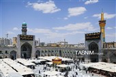 کتیبه آرایی اماکن متبرکه رضوی در دهه پایانی ماه صفر