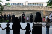 پیاده‌روی نمادین اربعینی کودکان به نیابت از رهبر شهید