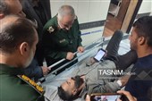 عیادت فرمانده سپاه خراسان جنوبی از مجروحان واژگونی اتوبوس زائران امام رضا(ع)