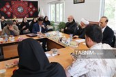 نشست رئیس کل دادگستری اردبیل با خبرنگاران به روایت تصویر
