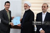 نشست رئیس کل دادگستری اردبیل با خبرنگاران به روایت تصویر