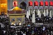 حال و هوای حرم مطهر رضوی در شب رحلت پیامبر اکرم(ص) و شهادت امام حسن مجتبی(ع)