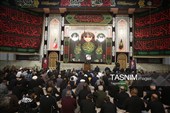 عزاداری زائران حرم بانوی کرامت در سوگ پیامبر اکرم(ص)