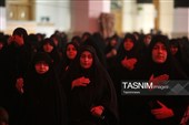 عزاداری زائران حرم بانوی کرامت در سوگ پیامبر اکرم(ص)