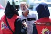 حال وهوای خدمتگزاران ایران امام رضا(ع) در عرصه میدان شهدای مشهد
