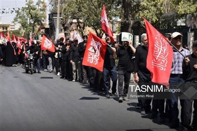 قافله عظیم عزاداری 28 صفر در اصفهان+فیلم