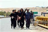 زائران پیاده حرم مطهر امام رضا (ع)