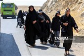 زائران پیاده حرم مطهر امام رضا (ع)