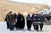 زائران پیاده حرم مطهر امام رضا (ع)