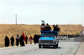 زائران پیاده حرم مطهر امام رضا (ع)