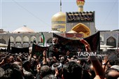 حال و هوای حرم مطهر رضوی در روز رحلت پیامبر اکرم و شهادت امام حسن مجتبی(ع)