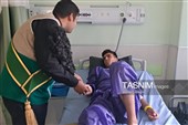 عیادت خادمیاران رضوی از بیماران در بیمارستان‌های استان مرکزی