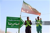 خدمتگزاران ایران امام رضا(ع) در جاده های منتهی به مشهد
