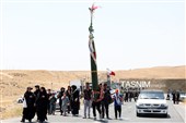 زائران پیاده حرم مطهر امام رضا (ع)