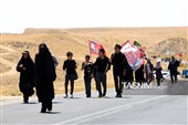 زائران پیاده حرم مطهر امام رضا (ع)