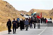 زائران پیاده حرم مطهر امام رضا (ع)