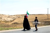 زائران پیاده حرم مطهر امام رضا (ع)
