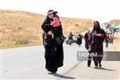 زائران پیاده حرم مطهر امام رضا (ع)