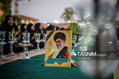 مراسم لاله گردانی خدام حرم مطهر حضرت شاهچراغ (ع) در شام غریبان شهادت امام رضا (ع)