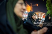 مراسم لاله گردانی خدام حرم مطهر حضرت شاهچراغ (ع) در شام غریبان شهادت امام رضا (ع)